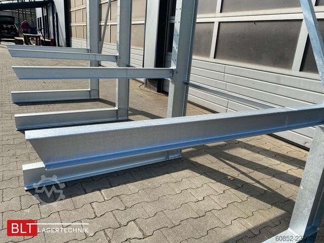 Giá kệ tay đỡ ca. 4,02 lfm. Kragarmregal  H: 350cm T: 137 cm , 500kg/Arm , 4 Lagerebenen