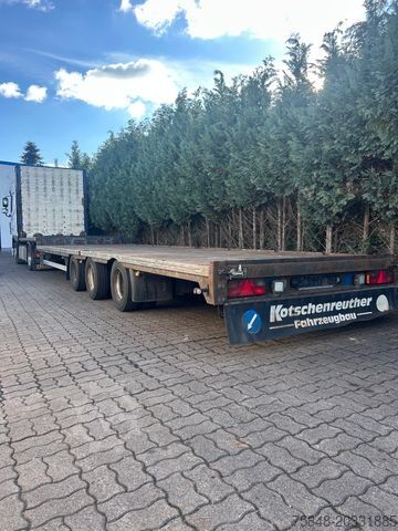Low loader semitrailer KOTSCHENREUTHER STL 324-Bereifung 215/75R17,5-Lenkachse