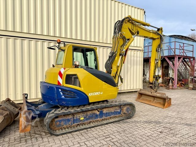 Minigrävare KUBOTA KX080-4 / ZSA / 3 x Löffel / VAH / Deutsch