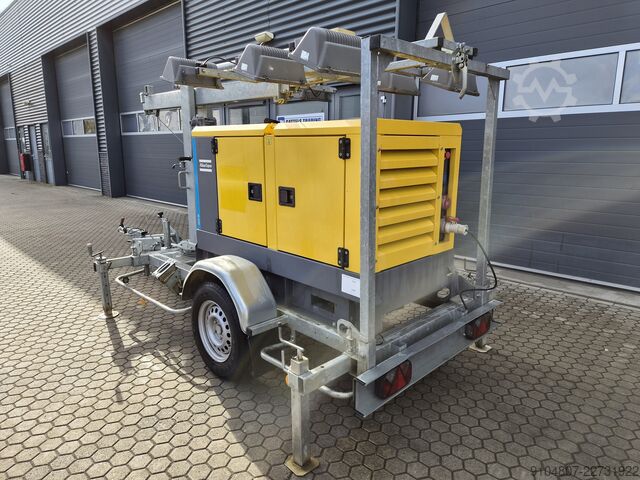 Mobilais apgaismojuma masts Atlas Copco QAS 20 ST3, Lichtmast Jaar 2018, 20Kva.