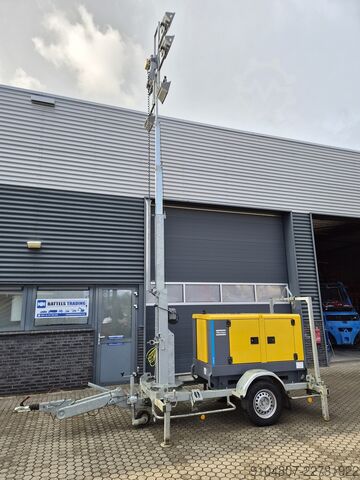 Mobilais apgaismojuma masts Atlas Copco QAS 20 ST3, Lichtmast Jaar 2018, 20Kva.