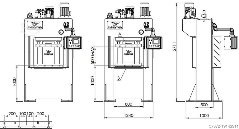 Vökvapressa Mecamaq PDM 100 R