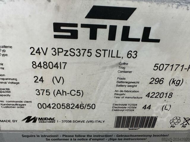 VS-22446 电动三重升降堆垛车 Still 4,716mm,工时少 STILL EXVSF14