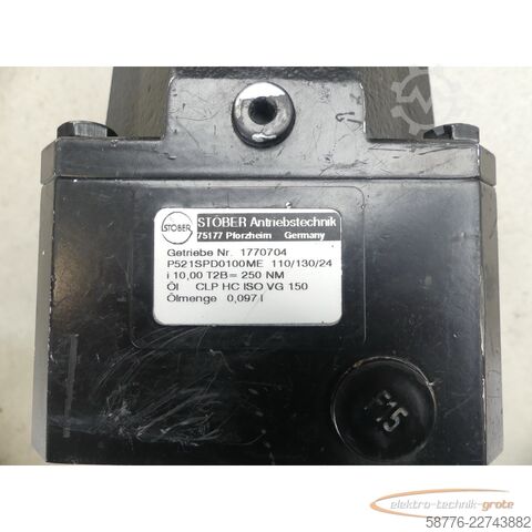 Компонент  Stöber Antriebstechnik P521SPD0100ME 110/130/24 Getriebe SN: 1770704