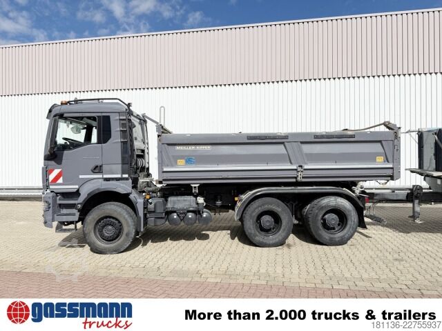 Kipper LKW MAN TGS 33.470 6x4 BL, Navi, Motorabtrieb, Bordmatik