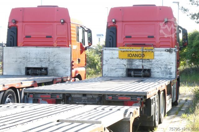 משאית שטוחה MAN TG-X 24.500 6x2-4 LL-U Pritsche Maschinentranspo