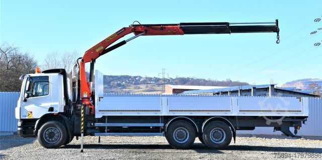 Кран, монтиран на камион DAF CF 75.360 Pritsche 7,95 m + KRAN / FUNK * 6x4