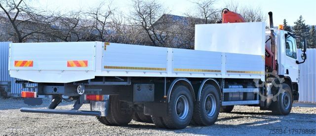 Кран, монтиран на камион DAF CF 75.360 Pritsche 7,95 m + KRAN / FUNK * 6x4