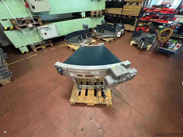 Oblúkový pásový dopravník 45 stupňov s pohonom Transnorm TS 1600-105-45 Grad