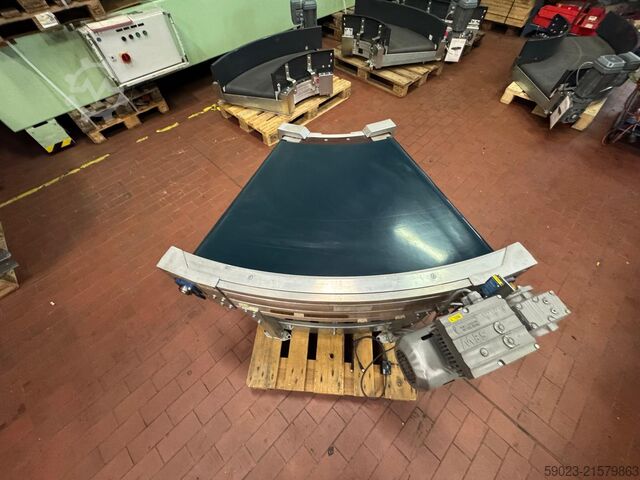 Oblúkový pásový dopravník 45 stupňov s pohonom Transnorm TS 1600-105-45 Grad