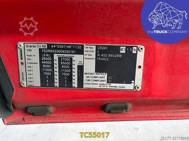 Sliding tarpaulin Scania R 450