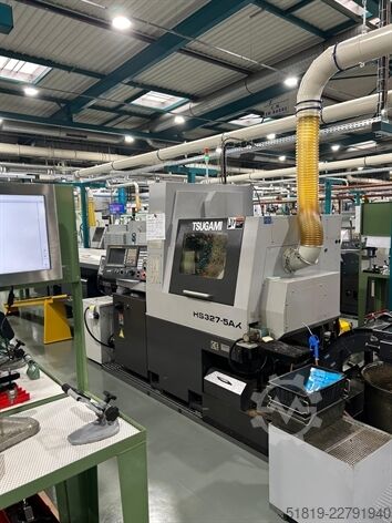 Torno CNC tipo suíço TSUGAMI HS 207-5AX