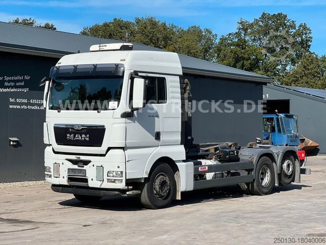 Kroklastbil MAN TGX 26.480 6x2 Euro 5 HIAB-Abrollkipper