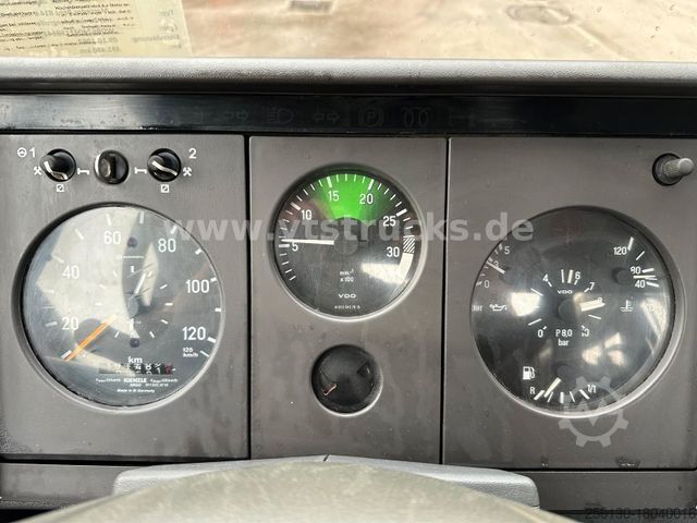 Trostrani kiper kombi MERCEDES-BENZ 814 K 4x2 Meiller DSK HIAB-Ladekran