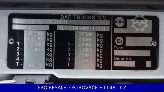 وحدة جرار قياسية DAF XF 460 FT SSC EURO 6 - STANDKLIMA