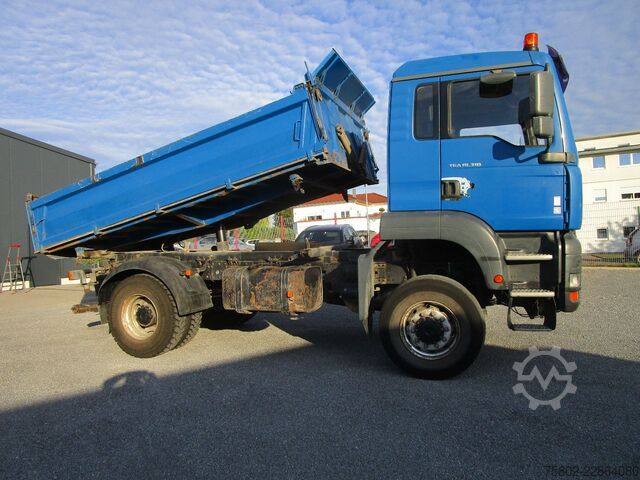 Τρίπλευρο ανατρεπόμενο φορτηγό MAN TGA 18.310 BB 4x4 Allrad *Meiller+8-Gang+AHK*