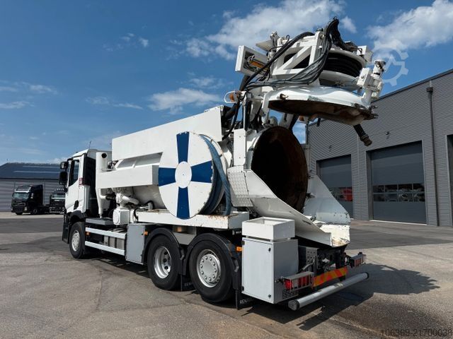 バキュームタンクローリー RENAULT T430 DTI 6x2 Hvidtved Larsen SLP 10.5 ADR