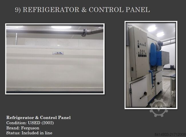 НЕИЗПОЛЗВАНА линия за обработка и пържене на картофи Kiremko, Florigo, Campagnolo 