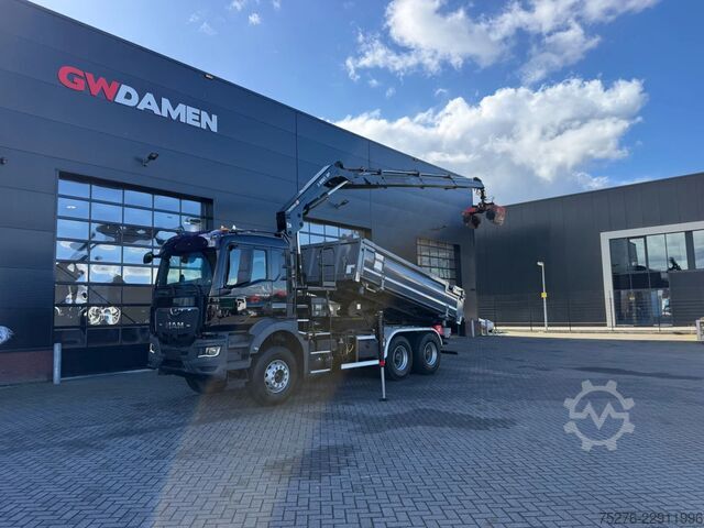 3-sided tipper MAN TGS 33.470 6x4 3 zijdige Kipper/ Hiab 188 B-3 E...