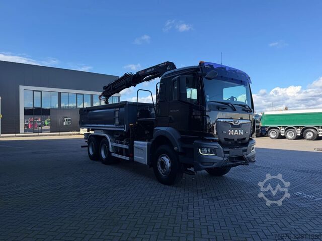 3-sided tipper MAN TGS 33.470 6x4 3 zijdige Kipper/ Hiab 188 B-3 E...