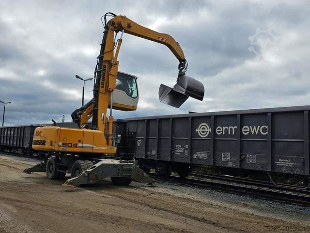 Tekerlekli ekskavatör LIEBHERR A 904-2 C Litronic mit fahrbarer Kabine, Klima