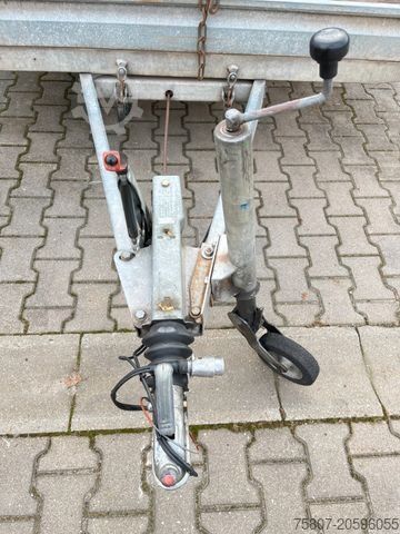 Trailer dengan pelantar kerja PONGRATZ Kipper 1500 kg L 3,65 m B1,9m Nutzlast 1205 kg