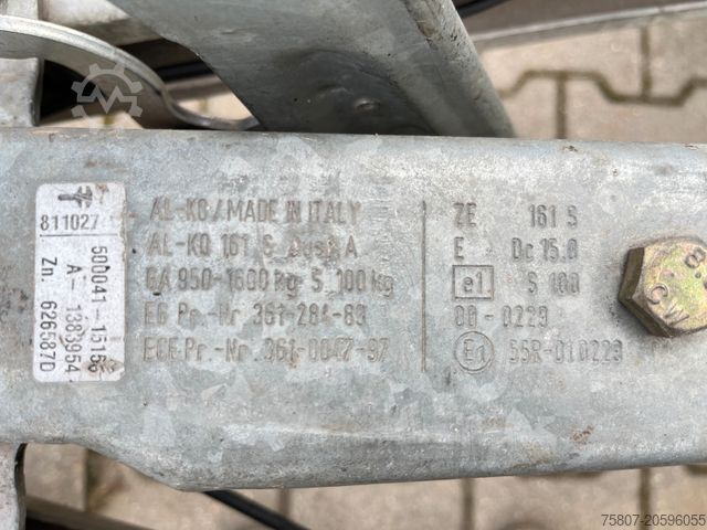 Remorcă cu platformă de lucru PONGRATZ L-Pat-K Kippanhänger 1500 kg Nutzlast 1205 kg