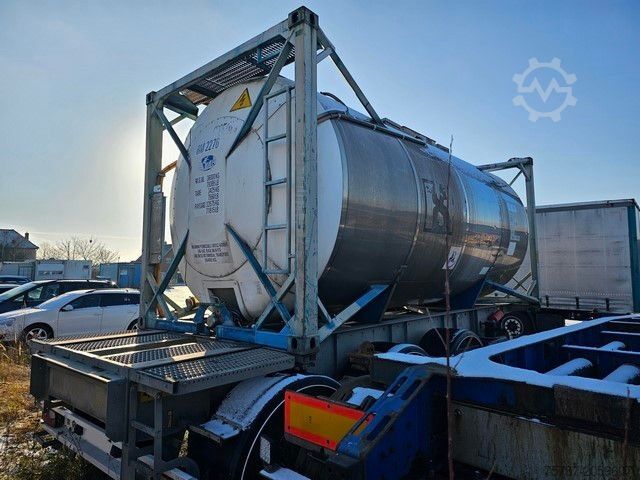 Tanker semitrailer VAN HOOL Tankchassis + Tankcontainer,363.054 Km