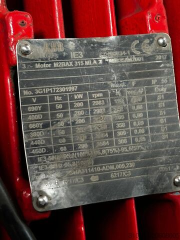 สกรูคอมเพรสเซอร์ ALUP Allegro 200 (200 kW, 36 m³/min, 8 bar)