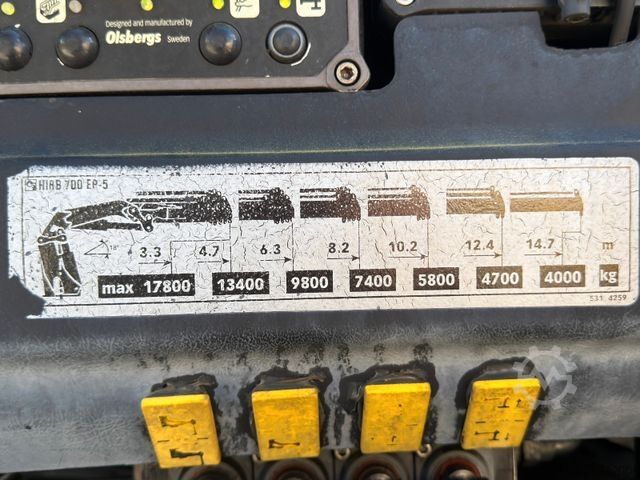 Tovorna dvigalka na tovornjaku MAN TGA 35.440 * HIAB 700 - 5 + FUNK / 8x2 * TOP