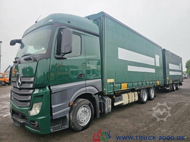 Бортовой грузовик с тентом Mercedes-Benz Actros 2536 6x2 58m³ Mega Wechselbrücke Retarder