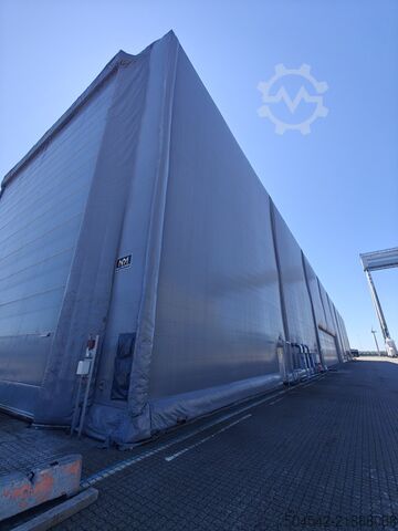 2 x insulated tent halls, 120 x 18 meters HallGruppen 120 meter x 18 meter insulated