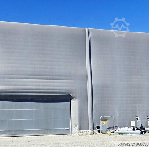 2 x insulated tent halls, 120 x 18 meters HallGruppen 120 meter x 18 meter insulated