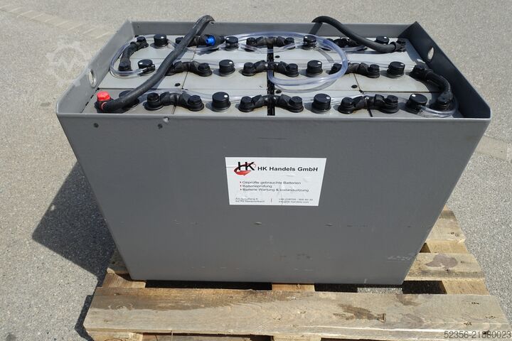 ắc quy xe nâng pin bộ lưu trữ AIM 24V 8PzS1000 76% Staplerbatterie
