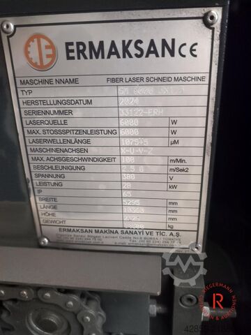 лазерна машина за рязане ERMAKSAN Fibermark | Fibermark SM 6000 3X1. 5 Gen-5