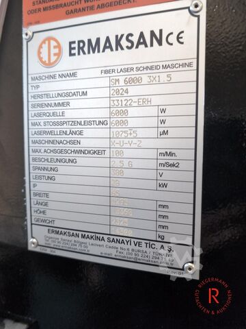 лазерна машина за рязане ERMAKSAN Fibermark | Fibermark SM 6000 3X1. 5 Gen-5