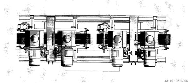 Bürstenschleifmaschine Delle Vedove 