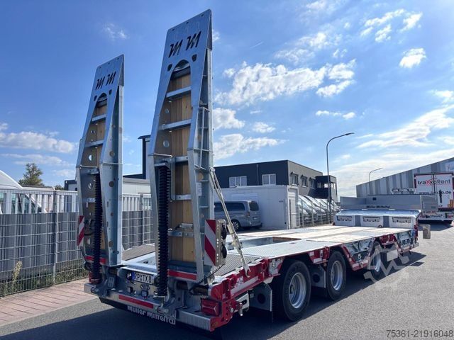 लो लोडर सेमिक्ट्रेलर MÜLLER-MITTELTAL Tieflader TS3-RM ML30,0 mit Radmulden Lenkachse