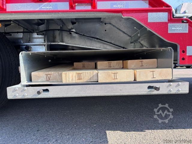 लो लोडर सेमिक्ट्रेलर MÜLLER-MITTELTAL Tieflader TS3-RM ML30,0 mit Radmulden Lenkachse