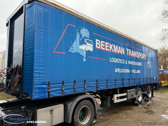 Curtain sided Pacton TBD.230 Tridec, Schuifdak, 2000 kg laadklep