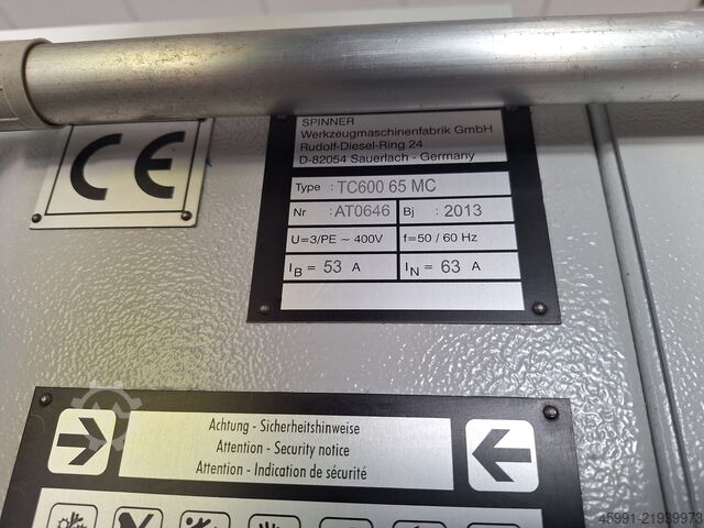 CNC sústruh Spinner TC600-65MC