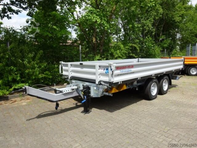 自卸式拖车 Möslein TTD11 weiß  neuer Tandem 3- Seitenkipper Tieflader-- Neufahrzeug --