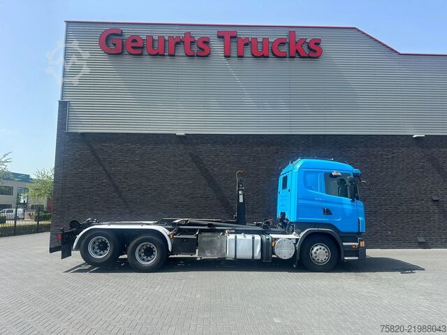 System med krokarm Scania R500 V8 6X2 MET HIAB MULTILIFT XR21S61 HAAKARMS...