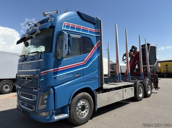 Rąstvežis VOLVO FH 16 750 6X4R HOLZTRANSPORTER MIT PENZ 12Z KRAN, RETARDER