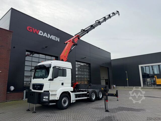 مان TGS 26.480 6x6H جرار / شاحنة صندوقية مع رافعة بالفيـنجر PK 42002 يورو 5 MAN TGS 26.480 6x6H Trekker/ Bakwagen Palfinger PK ...