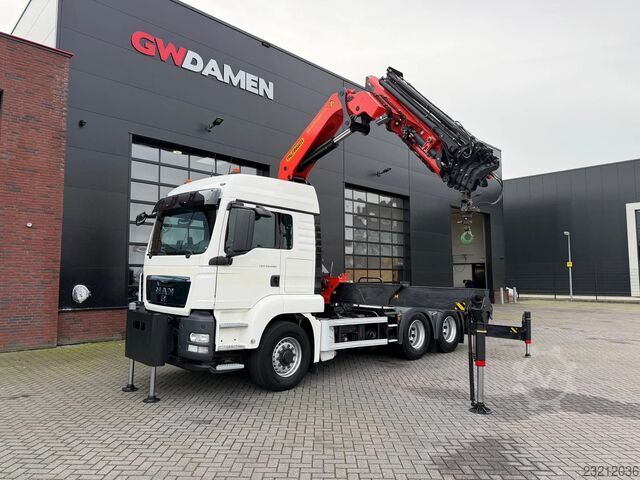مان TGS 26.480 6x6H جرار / شاحنة صندوقية مع رافعة بالفيـنجر PK 42002 يورو 5 MAN TGS 26.480 6x6H Trekker/ Bakwagen Palfinger PK ...