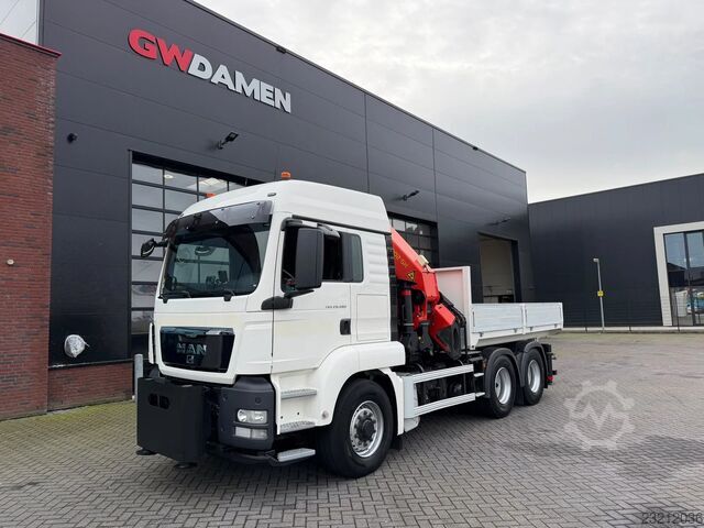مان TGS 26.480 6x6H جرار / شاحنة صندوقية مع رافعة بالفيـنجر PK 42002 يورو 5 MAN TGS 26.480 6x6H Trekker/ Bakwagen Palfinger PK ...