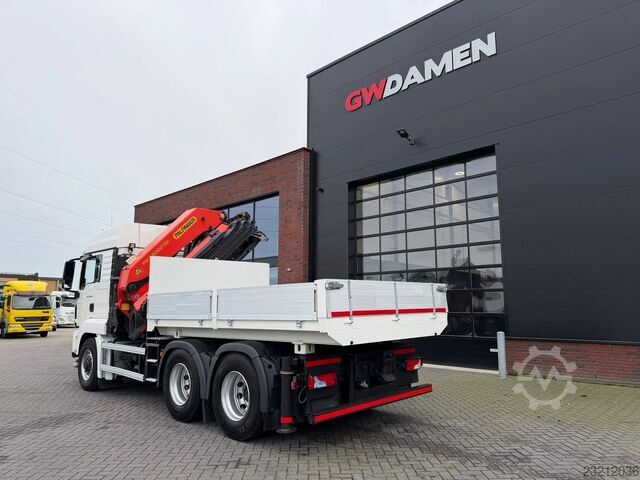 مان TGS 26.480 6x6H جرار / شاحنة صندوقية مع رافعة بالفيـنجر PK 42002 يورو 5 MAN TGS 26.480 6x6H Trekker/ Bakwagen Palfinger PK ...