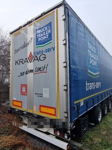 Open oplegger met zeil WIELTON NS-3 Curtainsider 2x Liftachse, Edscha