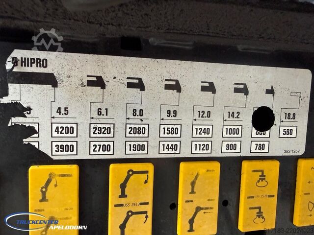 Savivartis su kranu Scania G490 6x4 Steel springs, Hiab 211-E6, Retarder